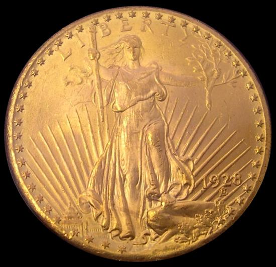 Appraisal: COIN USA St Gaudens Gold Coin mint state- or slightly