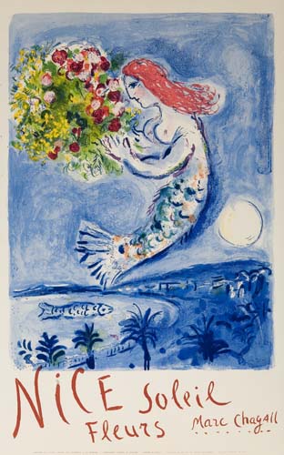 Appraisal: MARC CHAGALL BAY OF ANGELS x inches Mourlot Paris Condition