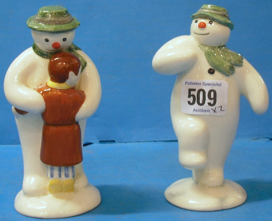 Appraisal: Royal Doulton Snowman Figures The Snowman DS and Thank You