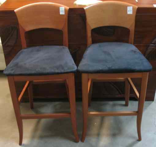 Appraisal: A PAIR OF CONTEMPORARY ITALIAN BARSTOOLS A Sibau Co Ipplis