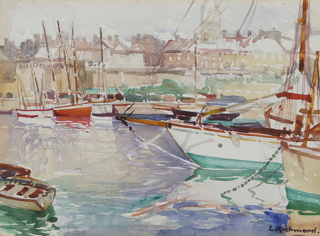 Appraisal: Leonard Richmond British - St Malosigned lower right watercolour cm