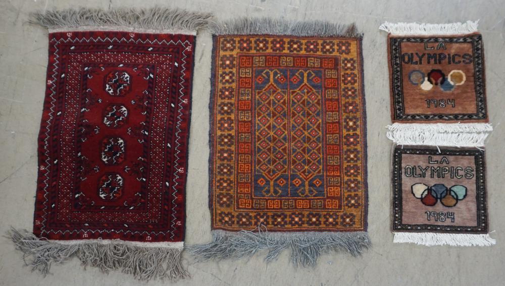 Appraisal: FOUR ASSORTED RUGS INCLUDING TWO OLYMPIC MATS LARGEST FT IN