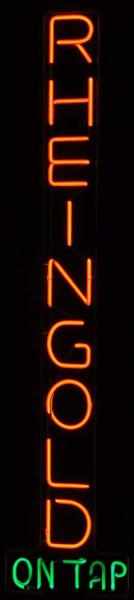 Appraisal: Rheingold On Tap Neon Sign Description s Neon mounted on