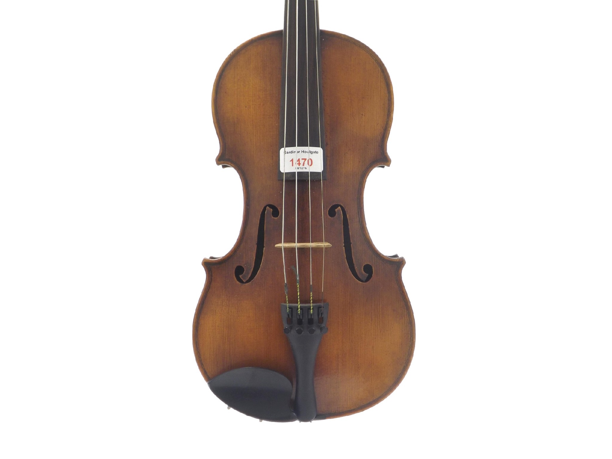 Appraisal: Violin labelled Simonazzi Amedeo Anno the one piece back of