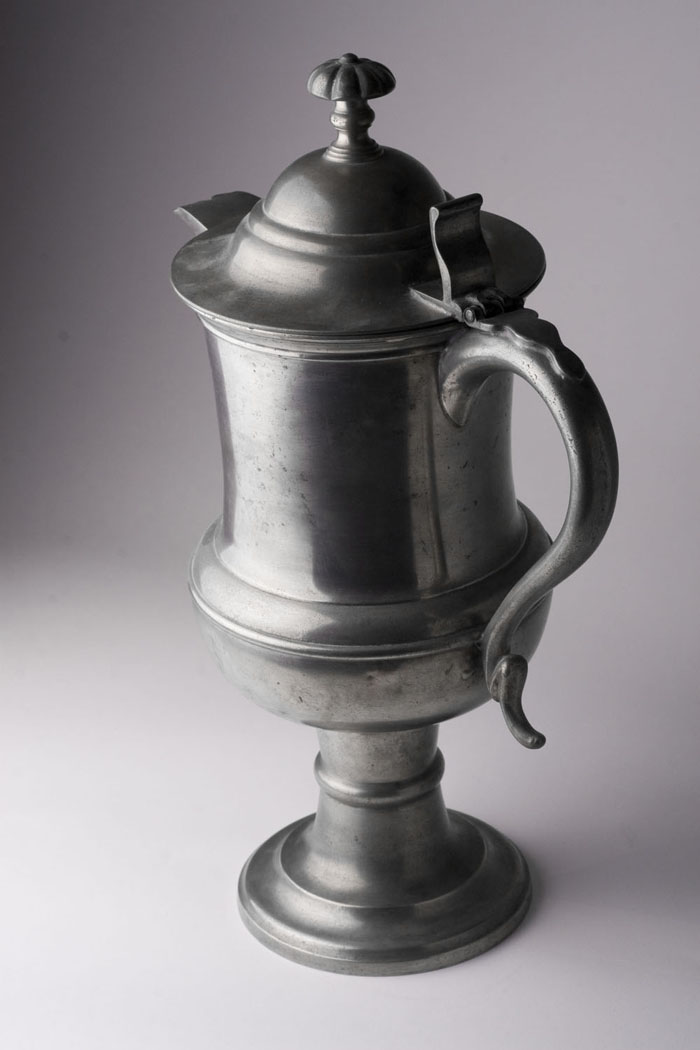 Appraisal: PEWTER FLAGON HIRAM YALE - Wallingford Connecticut circa - Maker's