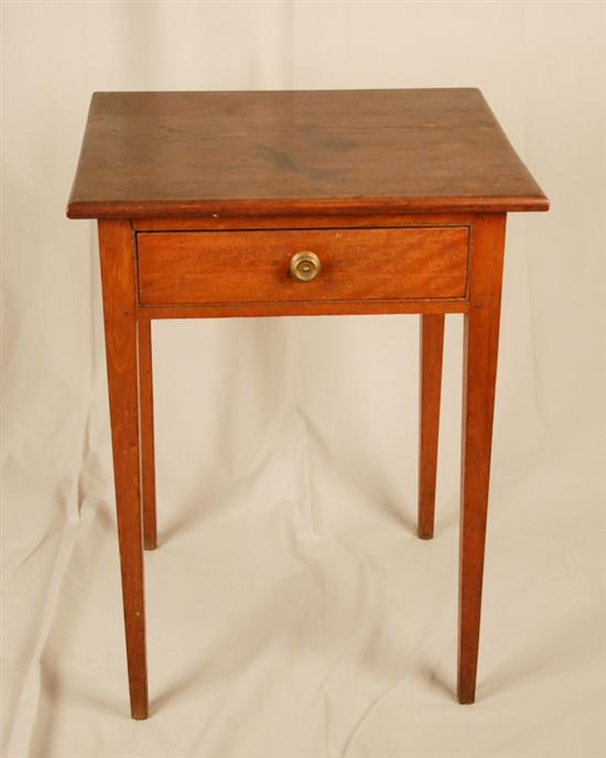 Appraisal: An Early Southern Single Drawer Stand of mixed woods dovetail