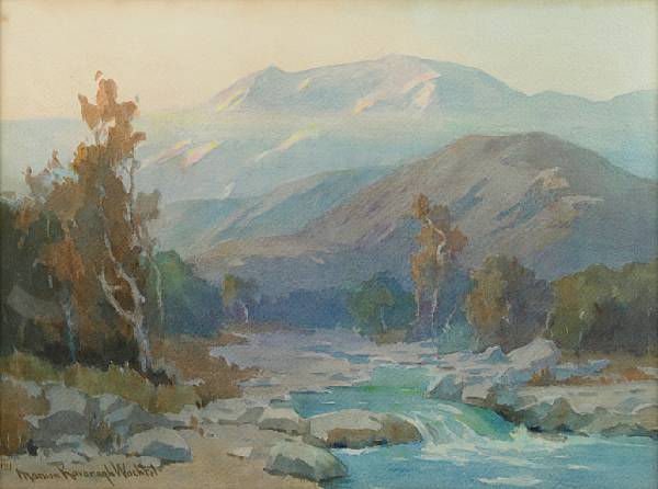 Appraisal: Marion Kavanaugh Wachtel American - Misty Stream signed 'Marion Kavanagh