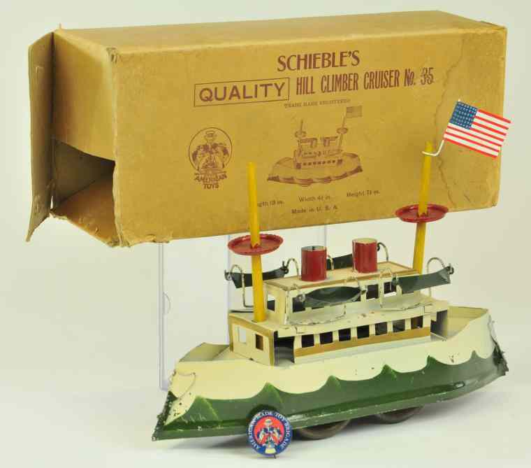 Appraisal: SCHIEBLE HILL CLIMER CRUISER WITH BOX c pressed steel painted