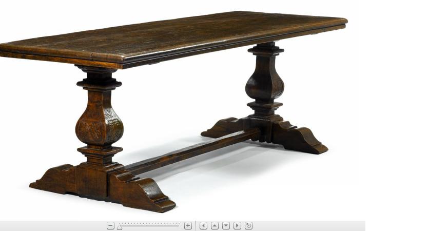 Appraisal: Italian carved walnut refectory table th century