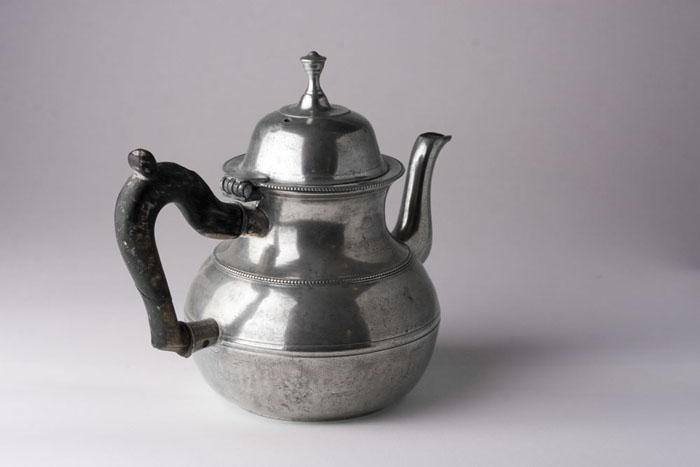 Appraisal: PEWTER TEAPOT LOVE ASSOCIATED WITH JOHN ANDREW BRUNSTROM CIRCA -