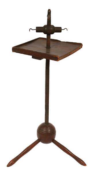 Appraisal: A Betty lamp table height in width in depth in