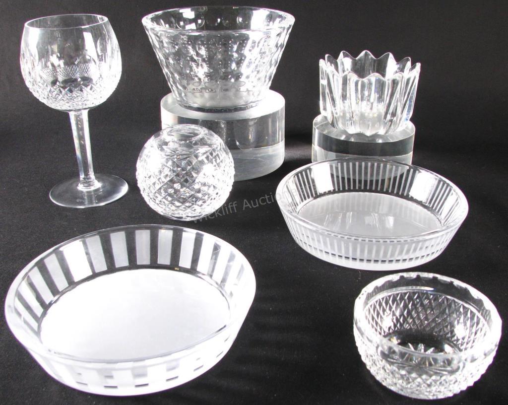 Appraisal: Group of Waterford and Orrefors Crystal seven pieces total four