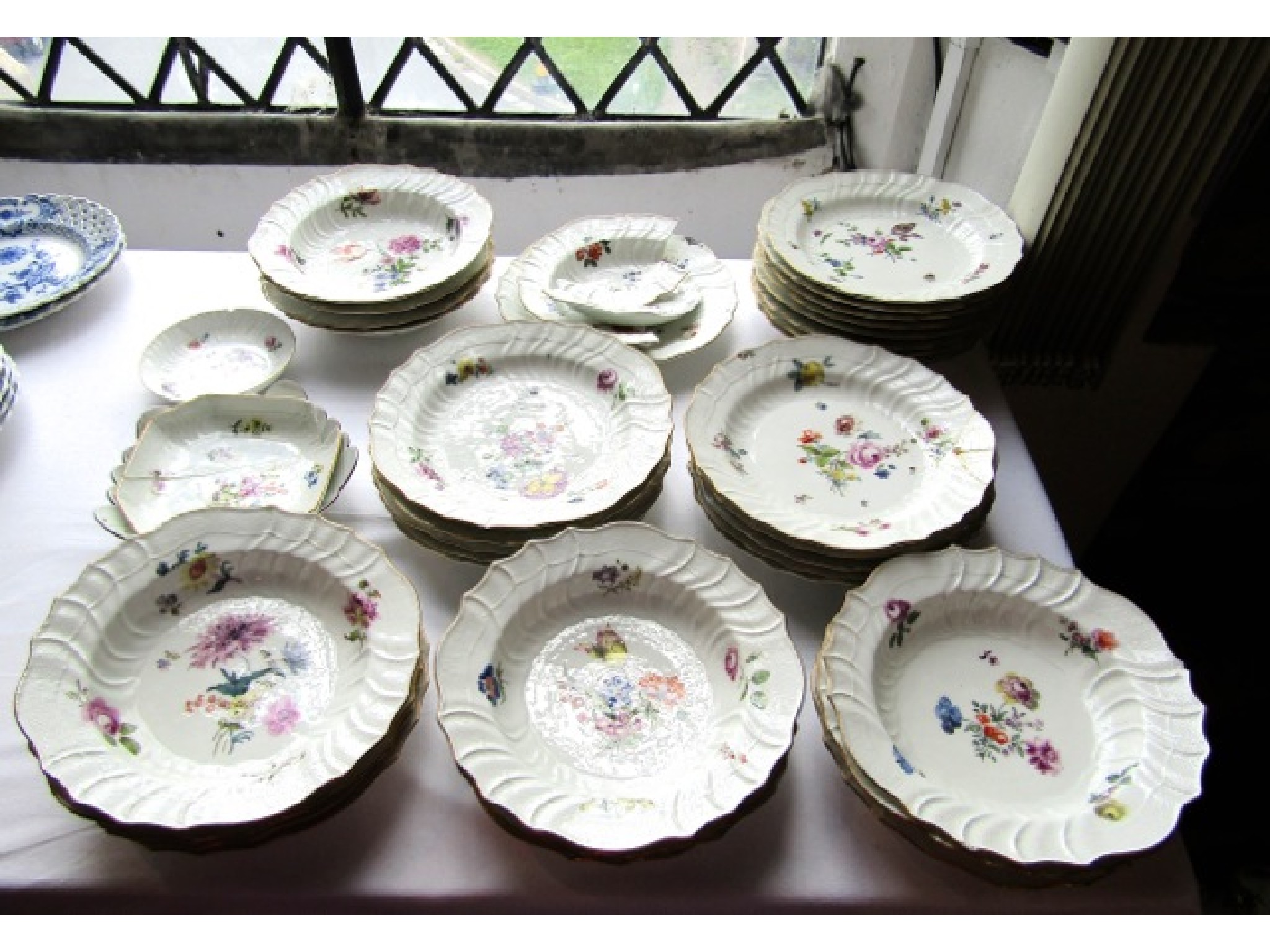 Appraisal: An extensive collection of th century Meissen dessert wares with