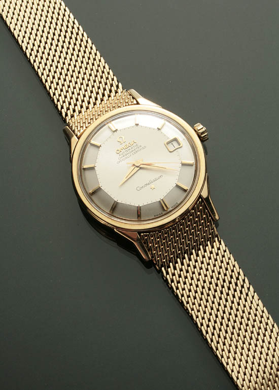 Appraisal: Gentleman's -Karat Yellow-Gold -Jewel Automatic Chronometer Wristwatch Constellation Omega Swiss