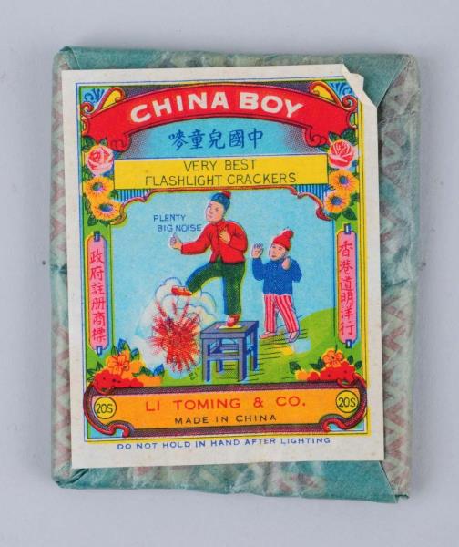 Appraisal: China Boy -Pack Firecrackers - Made in China by Li