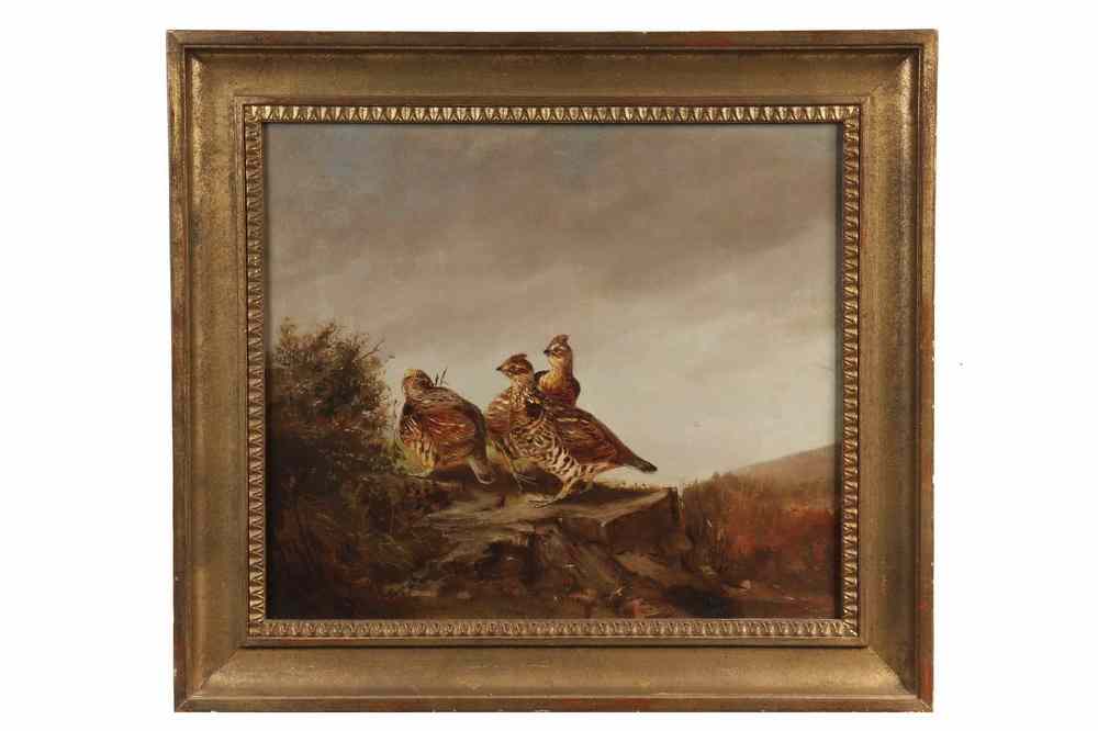 Appraisal: OOC - Three Grouse by Gilbert Burling NY - signed