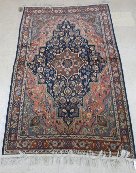 Appraisal: SEMI-ANTIQUE PERSIAN ARDEBIL AREA RUG Ardebil Province northwestern Iran floral