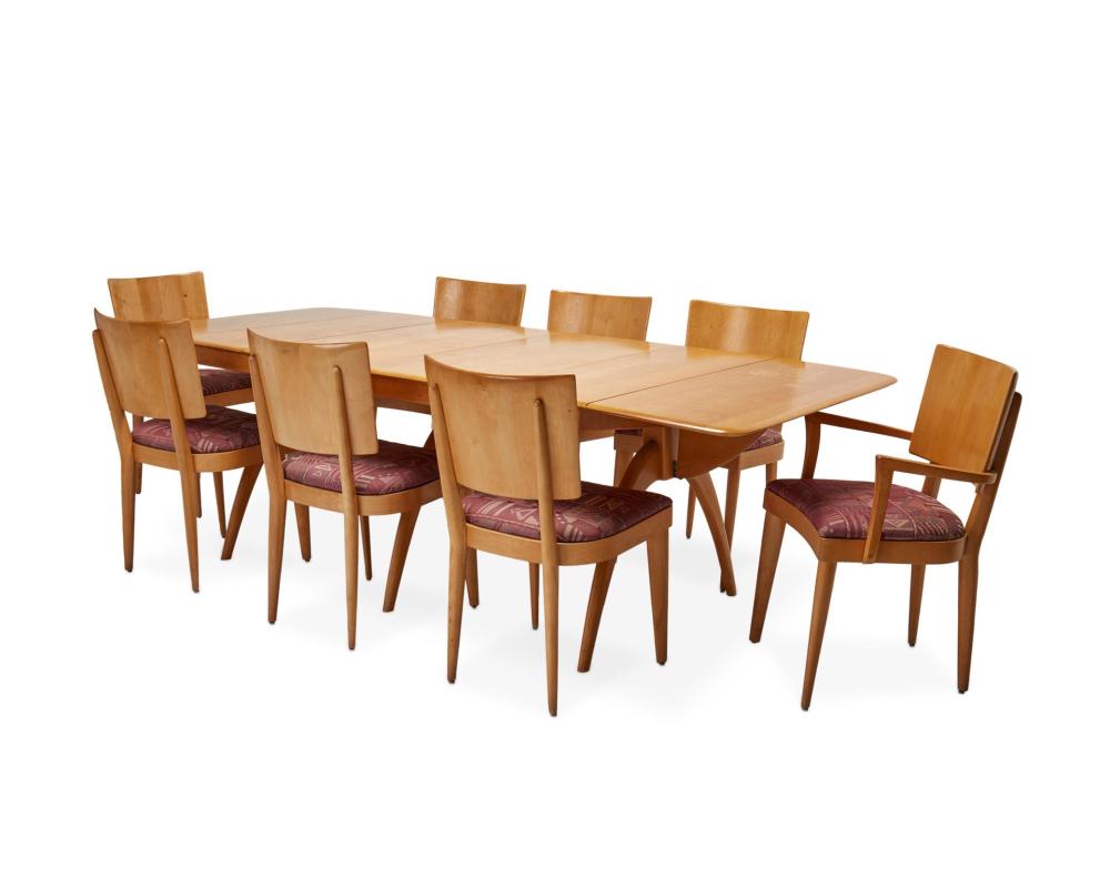 Appraisal: A Heywood Wakefield modern dining set Mid- th Century The