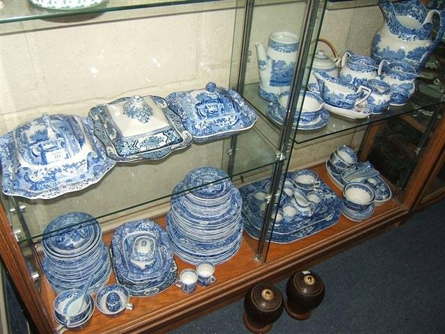 Appraisal: A quantity of Spode blue and white china to include