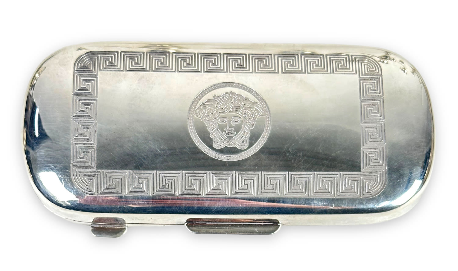 Appraisal: Gianni Versace Sterling Silver Eyeglass Case Long x Wide Total