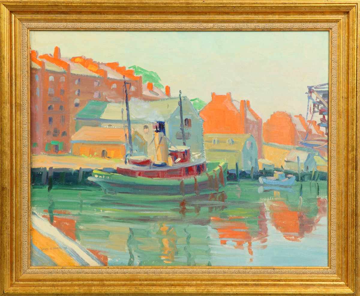 Appraisal: James Dexter Havens American - Canal Scene Sgn lower right