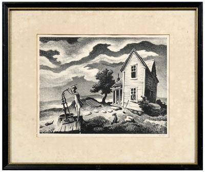 Appraisal: Thomas Hart Benton lithograph Missouri - The Farmer's Daughter edition