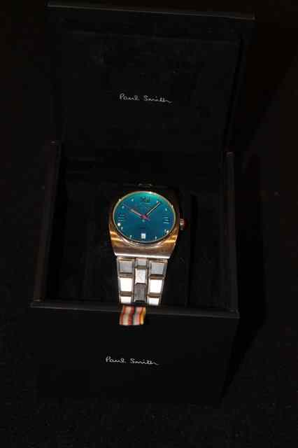 Appraisal: A STAINLESS GENT'S AUTOMATIC WRIST WATCH with blue enamel dial