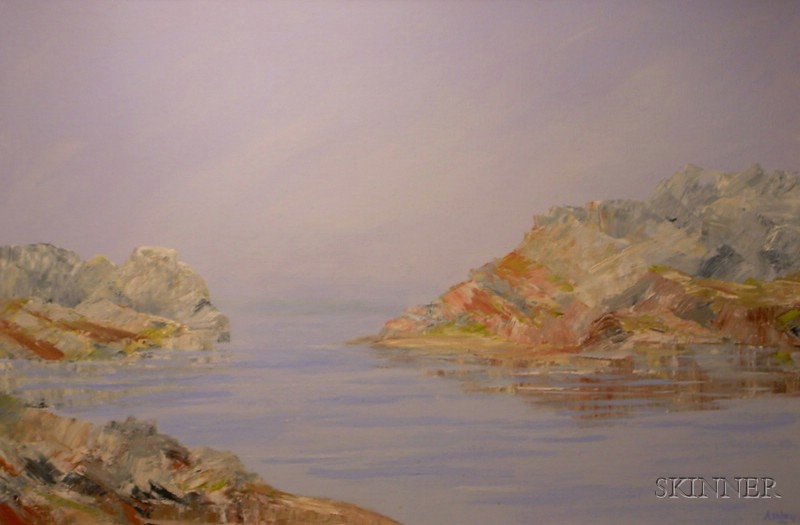 Appraisal: Framed Oil on Canvas Gaspe Penn Near Perce Rock by