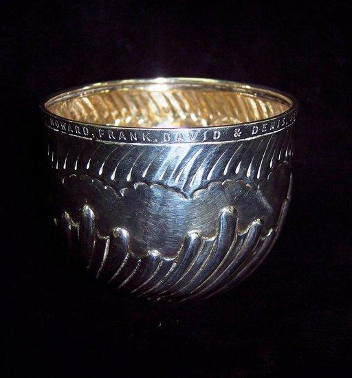 Appraisal: A late Victorian bowl with spirally ribbed decoration bearing an