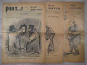 Appraisal: Judaica Three issues of Psst illustrated by Forain Caran D'Ache