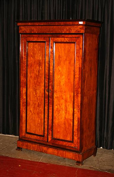 Appraisal: A Louis Philippe burl elm armoire second quarter th century