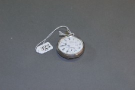 Appraisal: A th C sterling silver pocket watch