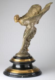 Appraisal: Bronze sculpture 'Spirit of Ecstacy' h Bronze figural sculpture titled