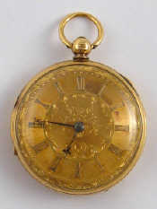 Appraisal: An carat gold cased pocket watch hallmarked Chester circa fuse