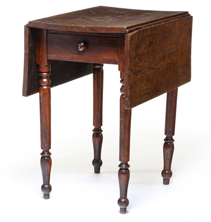 Appraisal: AMERICAN LATE SHERATON STAND Second quarter th century ash with