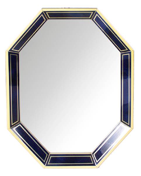 Appraisal: A contemporary parcel gilt octagonal mirror height ft in width