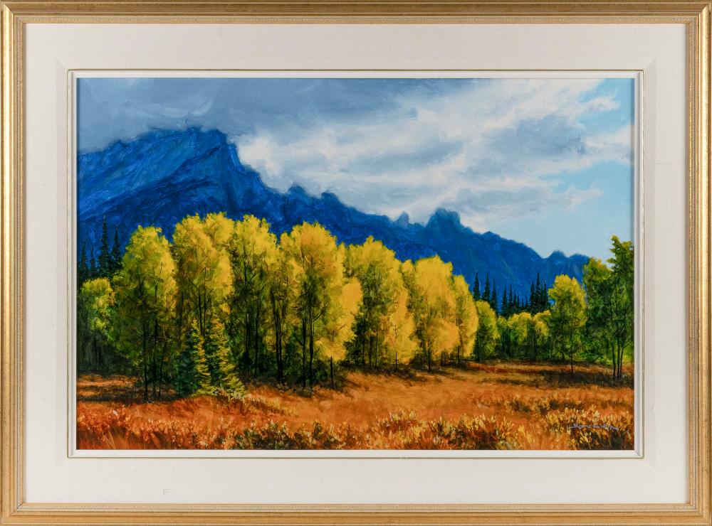 Appraisal: ROBERT EARLE WOOD CALIFORNIA - AUTUMN DRAMA BANFF PARKWAY HILLSDALE