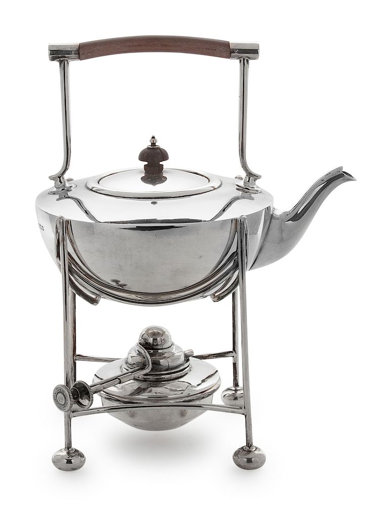 Appraisal: An English Silver Kettle-on-Stand Mappin Webb London Early th Century