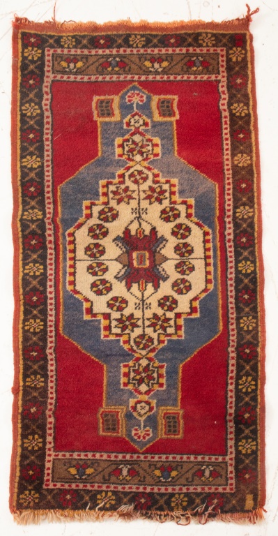 Appraisal: TURKISH WOOL RUG Turkish wool rug H x W