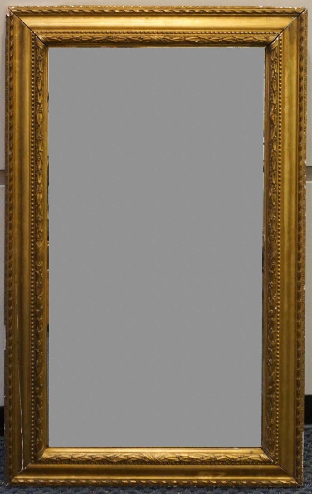 Appraisal: Neoclassical Style Gilt Gesso Mirror Frame x in x cm