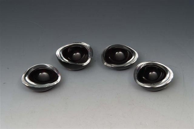 Appraisal: KAJ FRANK - FOR NUUTAJARVI NOTSJOA set of four glass