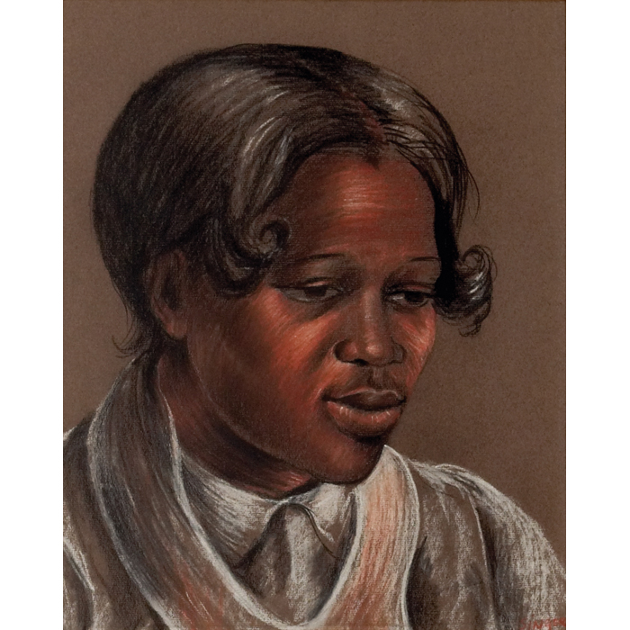 Appraisal: Burr Singer American - ''Laura Portrait of a BlackWoman ''