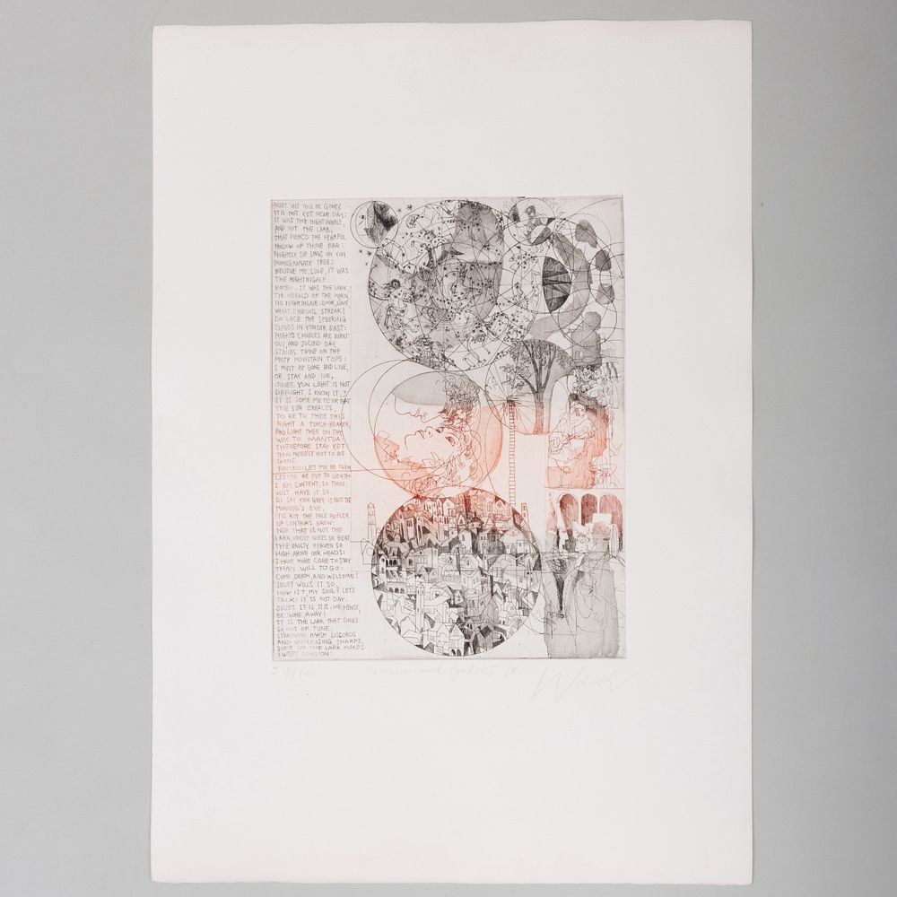 Appraisal: Adam Wurtz - Romeo and Juliet Thirteen Plates Thirteen etchings