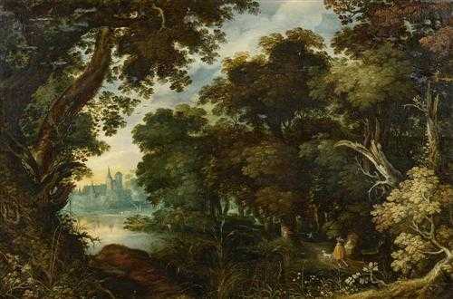 Appraisal: CONINXLOO GILLIS VAN Antwerp - Amsterdam Follower of Forest landscape