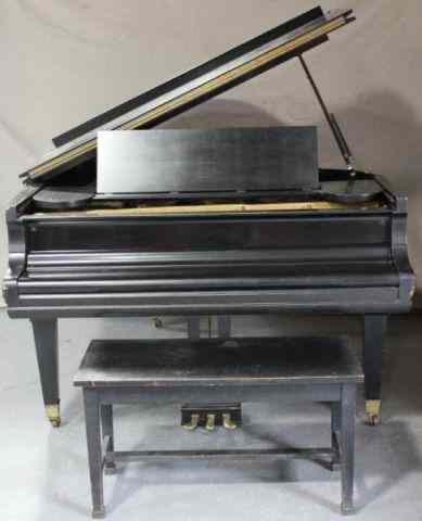 Appraisal: Mason Hamlin Baby Grand Piano Black Lacquer From a Fairfield