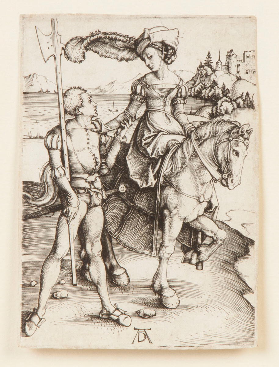 Appraisal: Albrecht Durer Germany - Young Lady on Horseback Engraving B