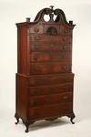 Appraisal: CHEST ON CHEST - Fine mahogany Queen Anne period chest