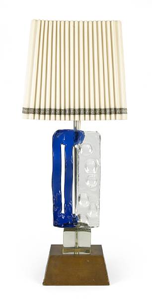 Appraisal: A Luciano Gaspari glass lamp circa height overall ft in