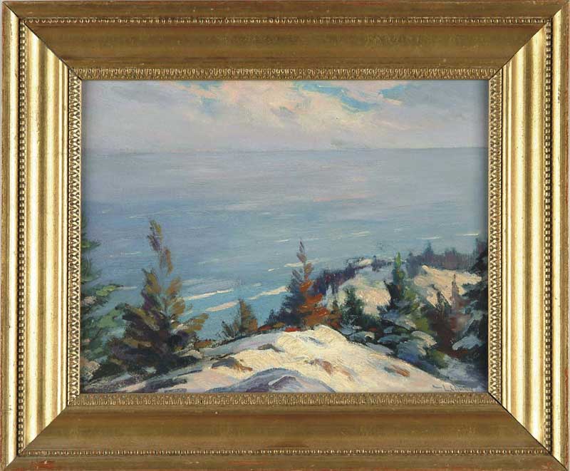 Appraisal: LESTER JOSEPH CHANEY American - MAINE COASTAL SCENE Oil on