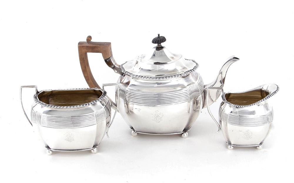 Appraisal: English sterling tea services Charles Stuart Harris London c -